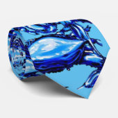 メンズデザイナーブルーカニ ネクタイ (ロール)