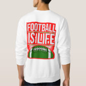 メンズデジタカラフルルデザイン基本スウェットシャツ – P スウェットシャツ (裏面)