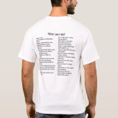 メンズデモクラシーを守れTシャツ Tシャツ (裏面)