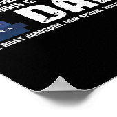 メンズトおもしろいランプことわざ素晴らしパパ引用文- Chris ポスター (角)