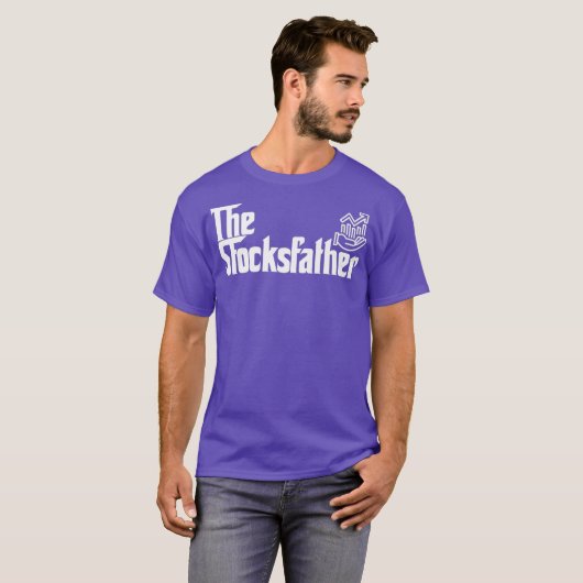 メンズトおもしろいレーダーパパギフト株式の父 Tシャツ (正面フル)