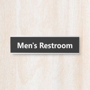 メンズトイレ白黒 サインプレート