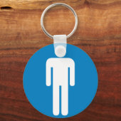 メンズトイレ高速道路標識 キーホルダー (正面)