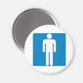 メンズトイレ高速道路標識 マグネット (正面/裏面)