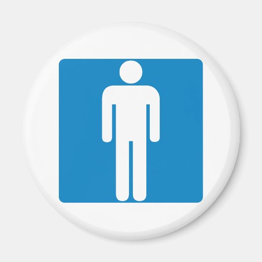 メンズトイレ高速道路標識 マグネット (正面)