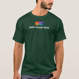 メンズトップモダンTシャツあなたのロゴ文字を追加 Tシャツ