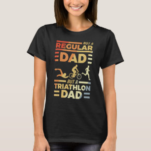メンズトライアスロンパパやる気を起こさせる引用文トリアスリート Tシャツ