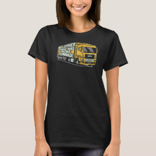 メンズトラックドライバトン数トラック大型リグオールドマ Tシャツ