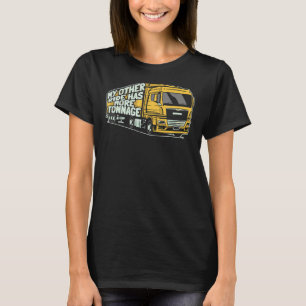メンズトラックドライバトン数トラック大型リグ旧M Tシャツ