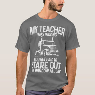 メンズトラックドライバーのトラック運転手ビッグリグおもしろいことわざ現状 Tシャツ