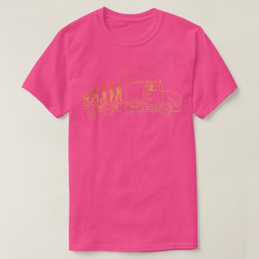 メンズトラックドライバーの長距離進化 Tシャツ (デザイン正面)