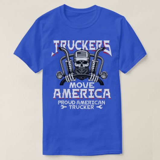 メンズトラック運転手アメリカのトラック運転手トラックDiを移動 Tシャツ (デザイン正面)