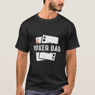 メンズトランプのポーカーパパゲームオンラインギャンブラー大会 Tシャツ