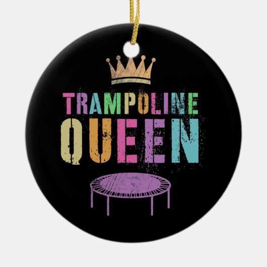 メンズトランポリン女王体操チーム体操選手 セラミックオーナメント (正面)