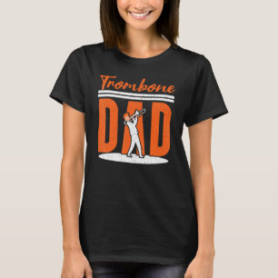 メンズトロンボーンパパトロンボーンミュージシャンインストゥルメント Tシャツ
