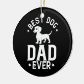 メンズドキシードチャシュント犬の子犬の所有者の恋人 セラミックオーナメント (左)