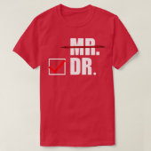 メンズドクター男性へギフト彼のための男性PhD卒業生 Tシャツ (デザイン正面)