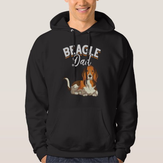 メンズドッグパパ犬のオーナーペットアニマルファーザーズデイビーグ パーカ (正面)