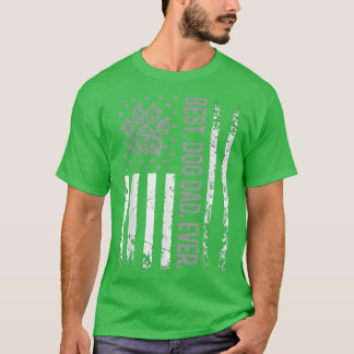 メンズドッ最高のグパパエバ統一されたー州USAフラグパパ Tシャツ