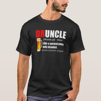 メンズドランクビール定義最高のおじさんユニファイ並目 Tシャツ