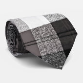 メンズドレスタイクリスマストラックバッファロプライド黒Whit ネクタイ (ロール)
