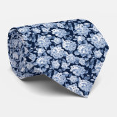 メンズドレスタイブルーフローラネックタイ ネクタイ (ロール)