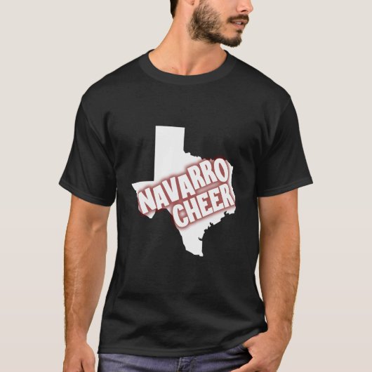 メンズナバロ応援テキサス州 Tシャツ (正面)