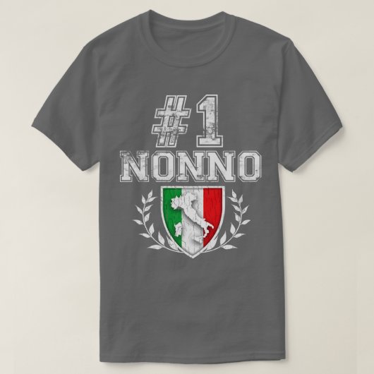 メンズナンバーワンノンノ祖父イタリアン  Tシャツ (デザイン正面)