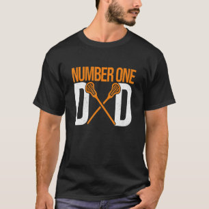 メンズナンバーワンパパラックスプレイヤーファーザーラクロスSti Tシャツ
