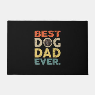 メンズニューファンドランド最高のドッグパパフォーズデイ ドアマット