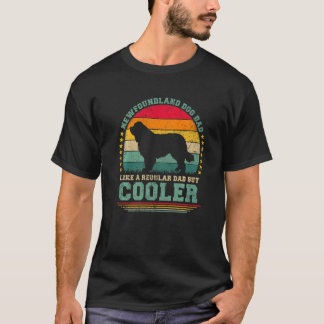 メンズニューファンドランド犬のパパのような規則的なパパファース Tシャツ