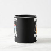 メンズニューファーザーマイファースト・ファーザーズデーおもしろいパパ マグカップ (中央)