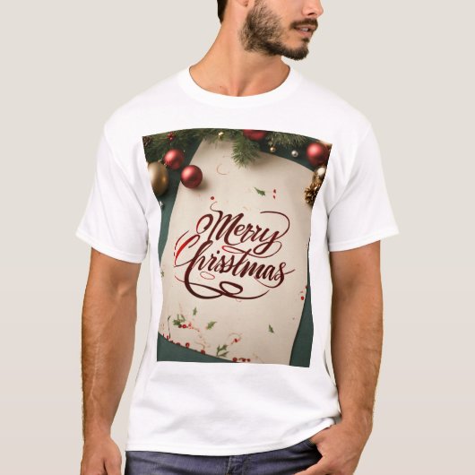 メンズニュールッククリスマスTシャツ Tシャツ (正面)