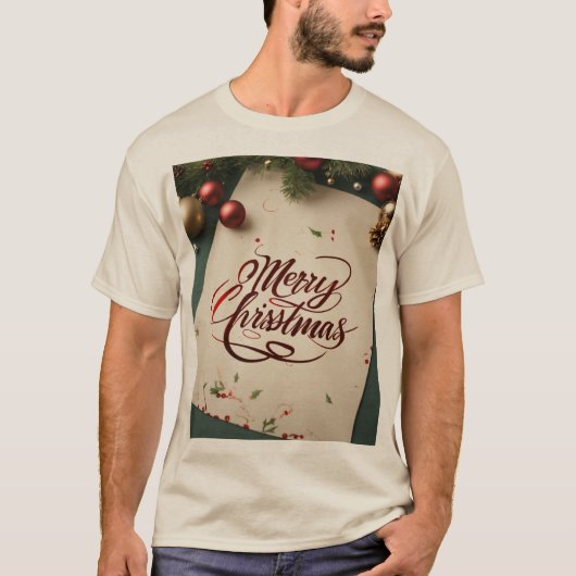 メンズニュールッククリスマスTシャツ Tシャツ (正面)