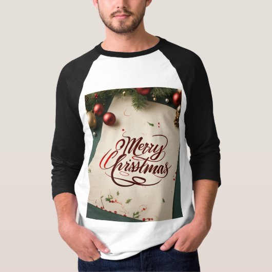 メンズニュールッククリスマスTシャツ Tシャツ (正面)