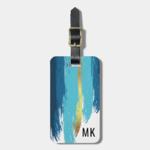 メンズネイビエレガントーブルー&金ゴールドモノグラム