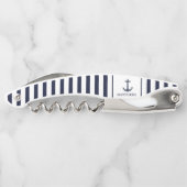 メンズネイビーブルーいかりモノグラム ソムリエナイフ (裏面)