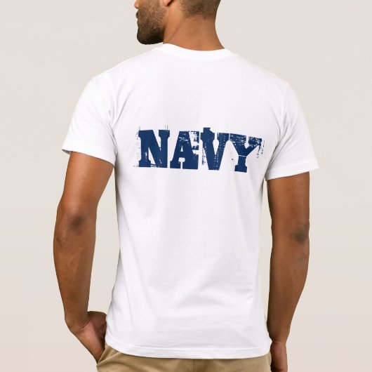 メンズネイビーTシャツ Tシャツ (裏面)