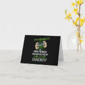 メンズネルディおもしろいファーザーズデイゲーマーパパビデオゲーミン カード (黄色い花)