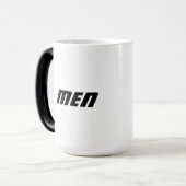 メンズネーム印刷された素敵で快適なグリップカップ モーフィングマグカップ (正面左)