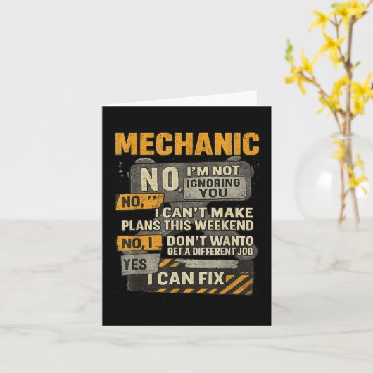 メンズノイムノーリラクスタイムユーモア カード (黄色い花)