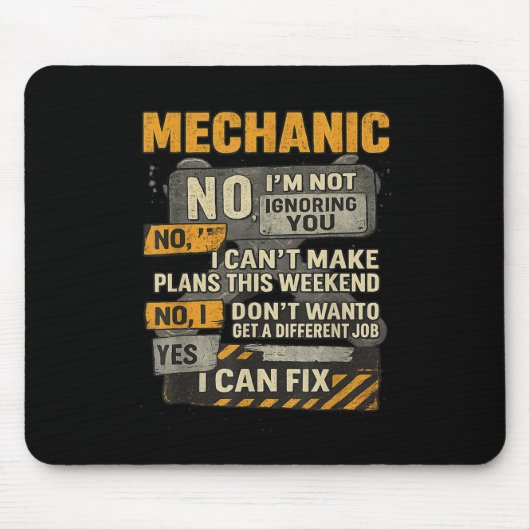 メンズノイムノーリラクスタイムユーモア マウスパッド (正面)