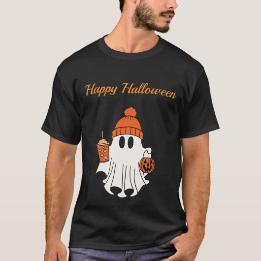 メンズハッピーハロウィンTシャツ Tシャツ (正面)
