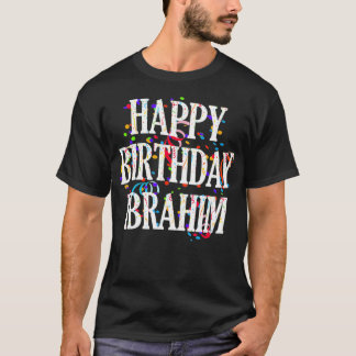 メンズハッピーバースデーイブラヒムファーストネーム少年の色 Tシャツ
