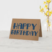 メンズハッピーバースデー カード (黄色い花)