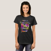 メンズハッピー73誕生日生まれへ9月 Tシャツ (正面フル)