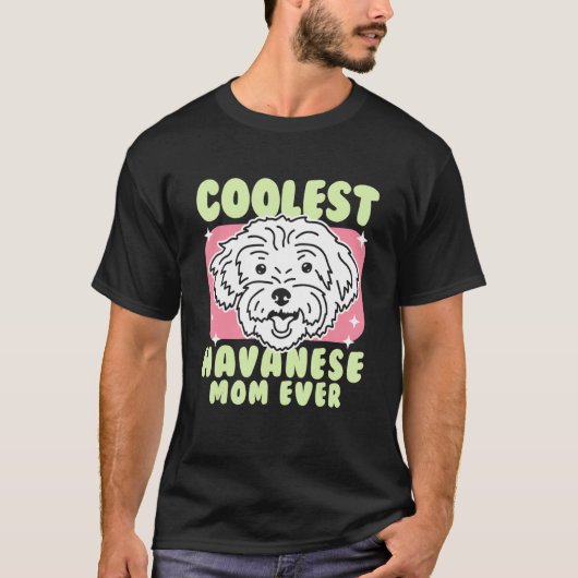 メンズハバネママ犬のオーナーハバネアン1 Tシャツ (正面)