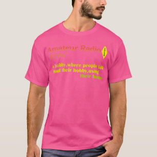 メンズハムラジオオペレーターアマチュア趣味の定義 Tシャツ