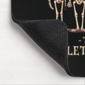 メンズハロウィーンスケルトンクルー マウスパッド (コーナー)