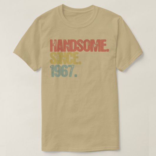 メンズハンサム以来1967ヴィンテージ誕生日ギフト67 Tシャツ (デザイン正面)